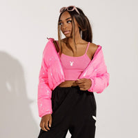 Bubble Pink Cropped Jacket