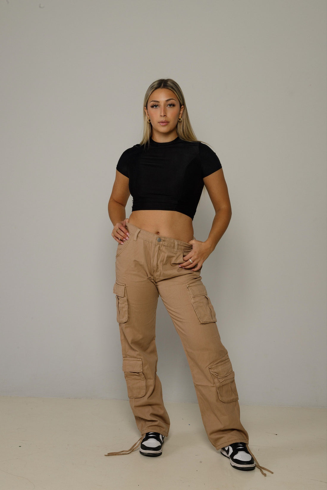Beige Cargo Pants