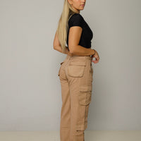 Beige Cargo Pants