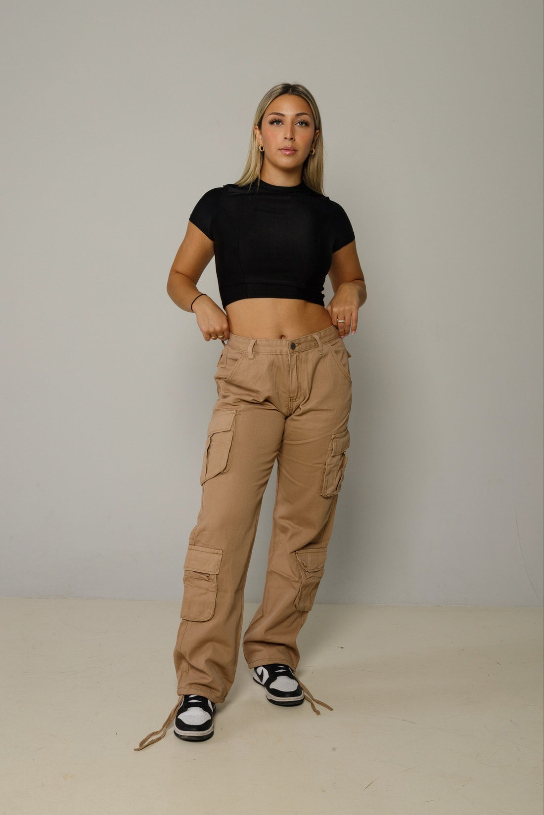 Beige Cargo Pants