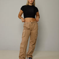 Beige Cargo Pants