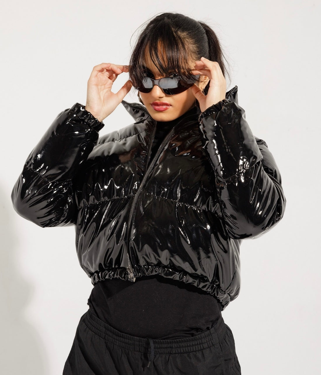 Black Phantom Cropped Jacket