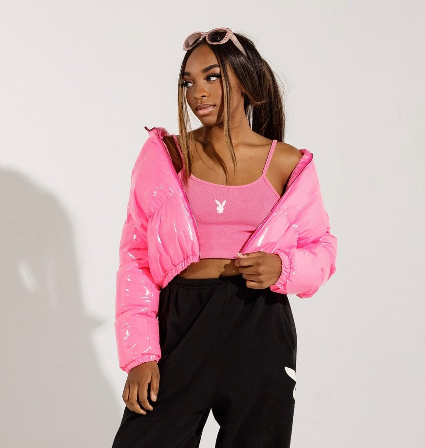 Bubble Pink Cropped Jacket