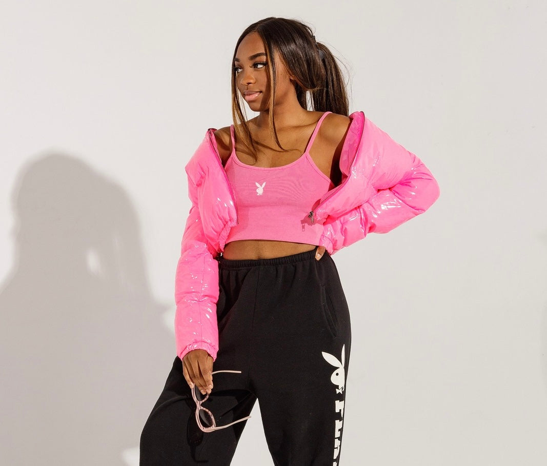 Bubble Pink Cropped Jacket